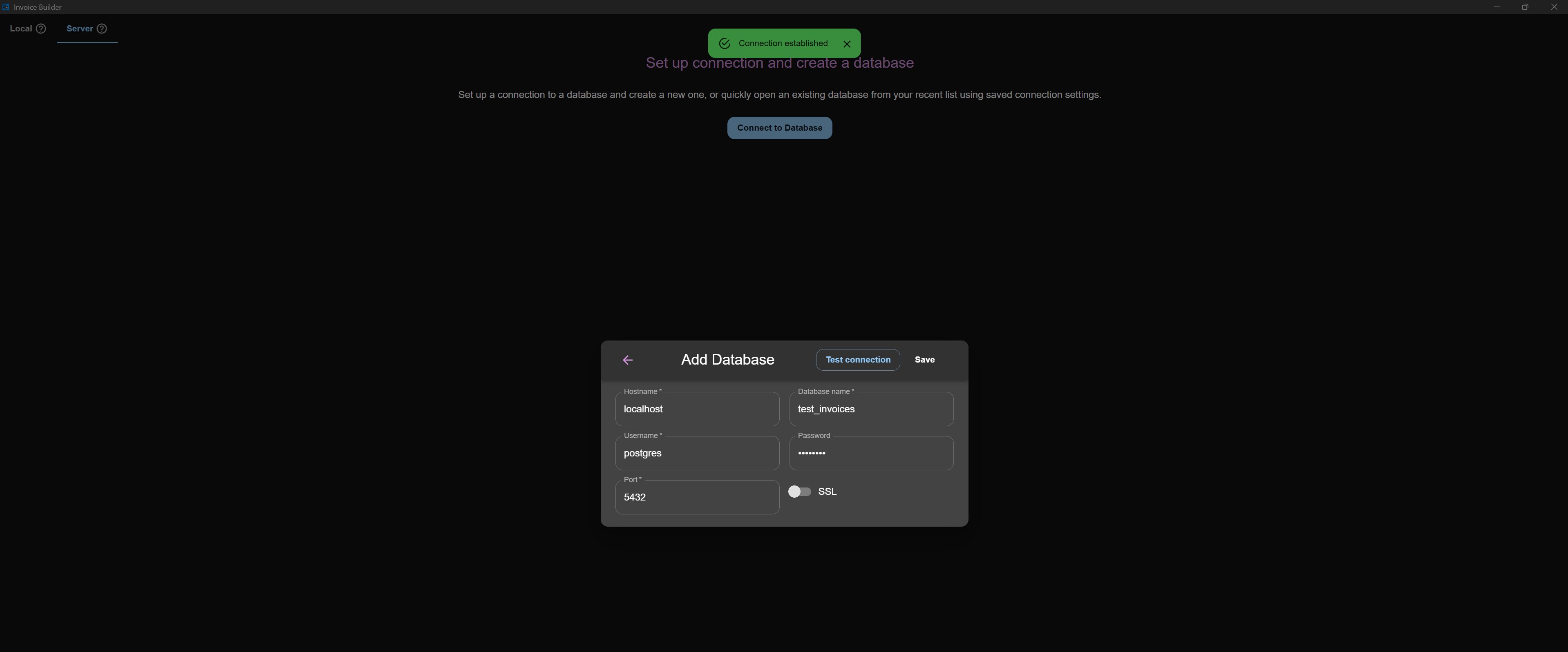 First screen