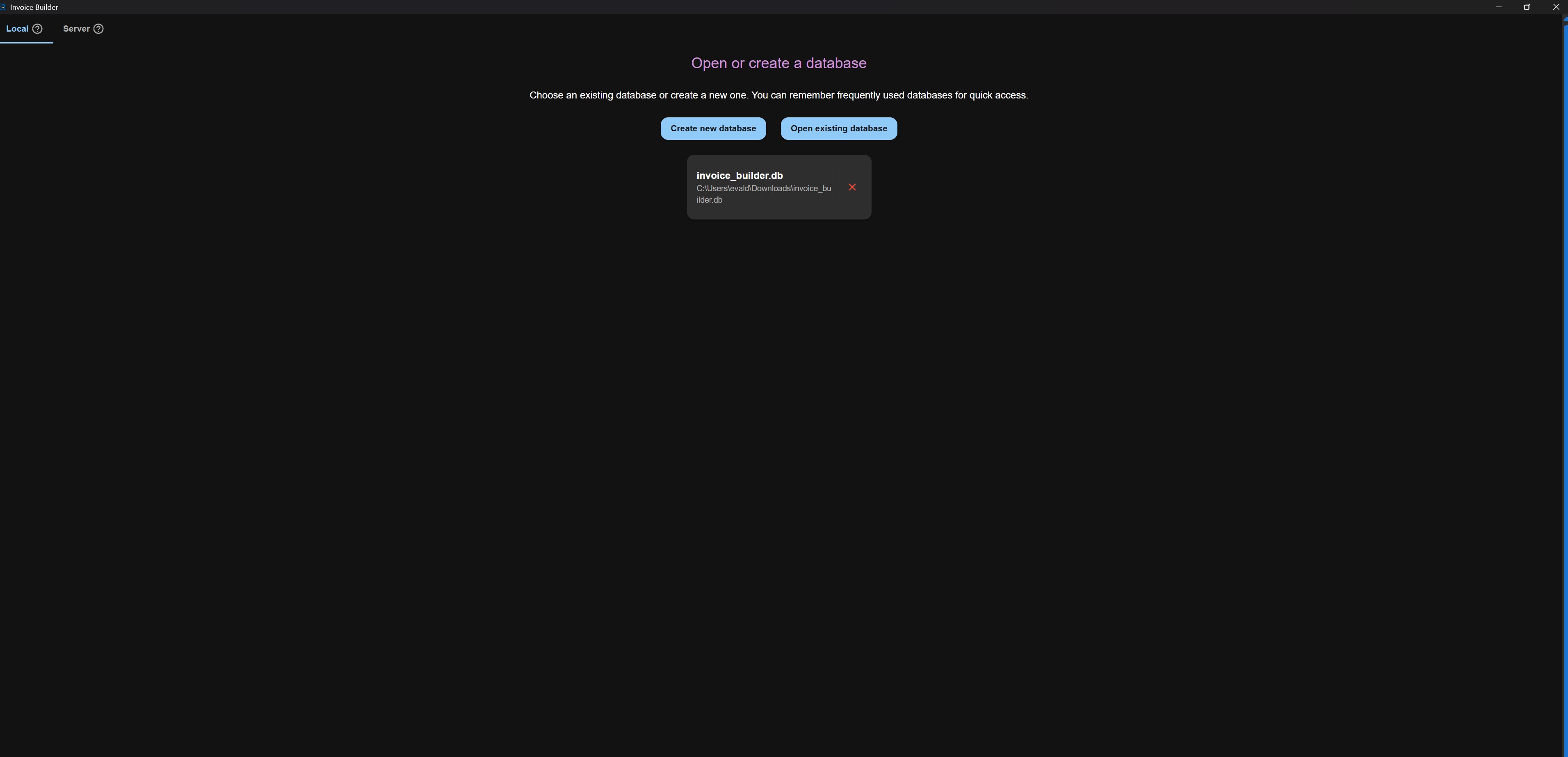 First screen