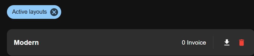 Layouts export