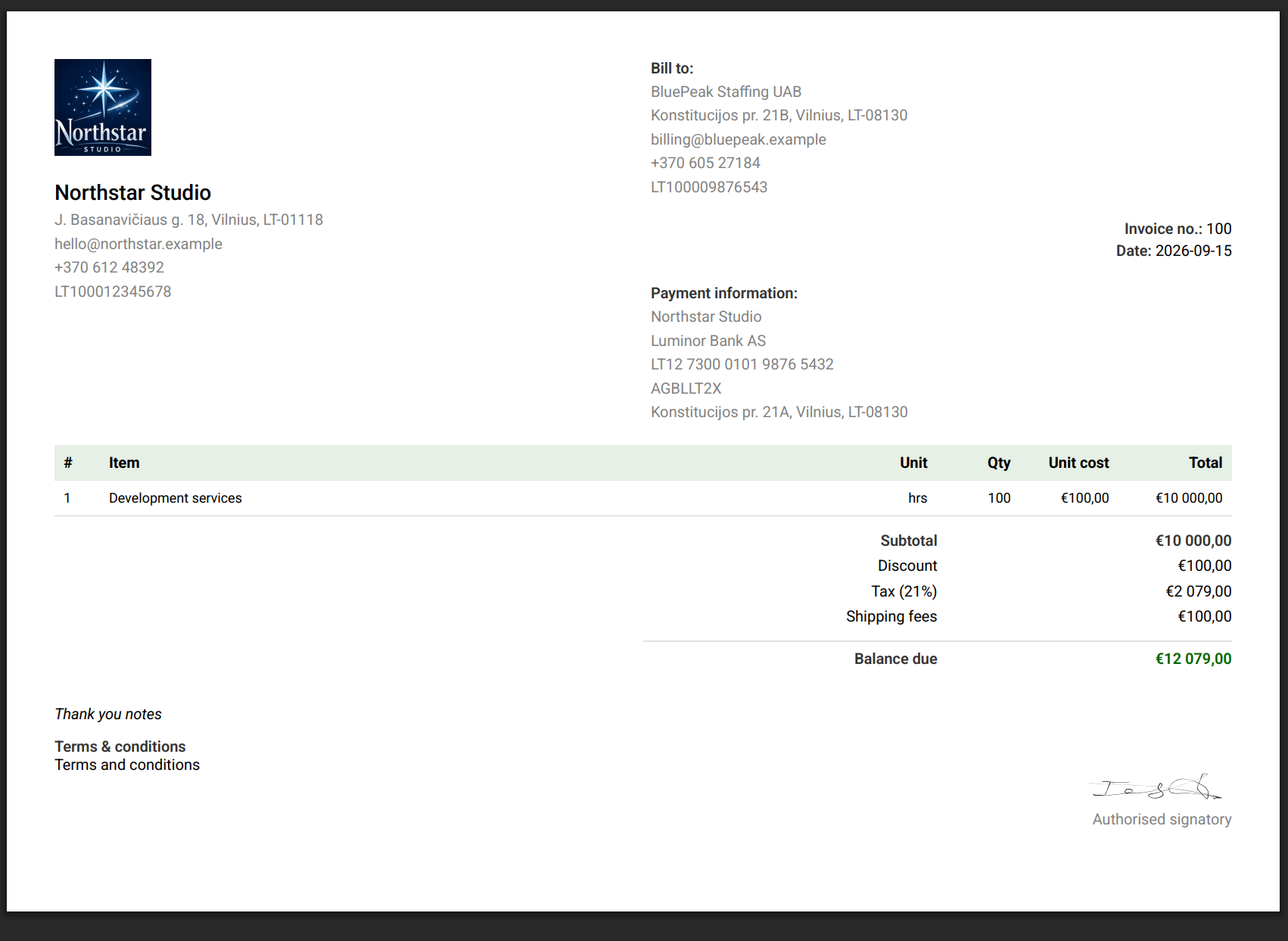 Nested header rows