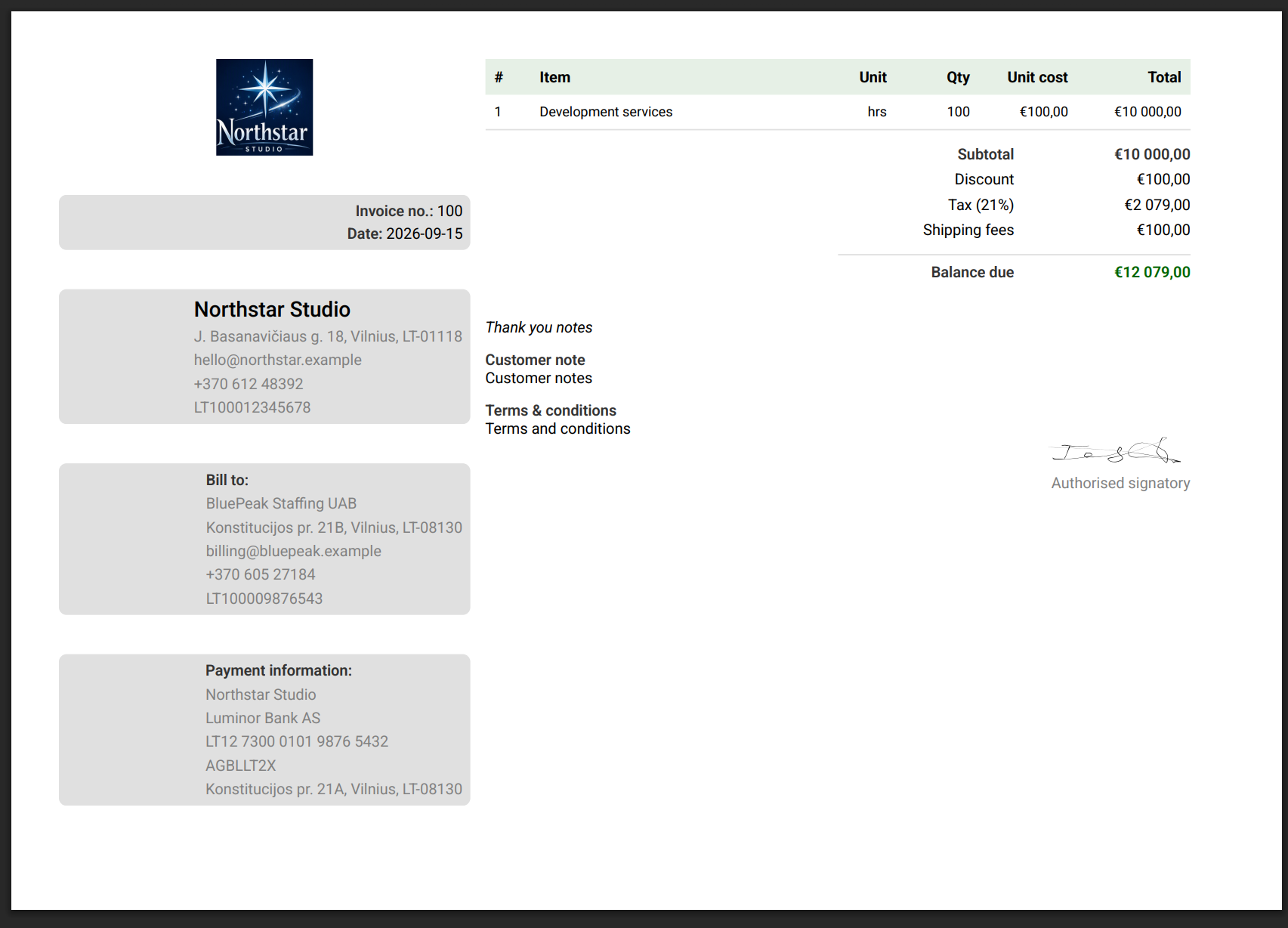 Sidebar landscape